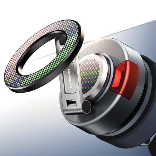 Rocoren Vacuum‑Gel Magnetic Car Phone Holder Mount for Dash & Windshield