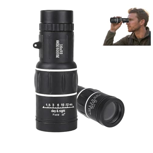 16X52 Monocular for Adults High Power BAK4 Prism Bird Watching