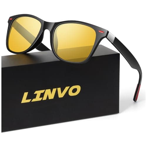 LINVO Night Vision Driving Glasses Men Women