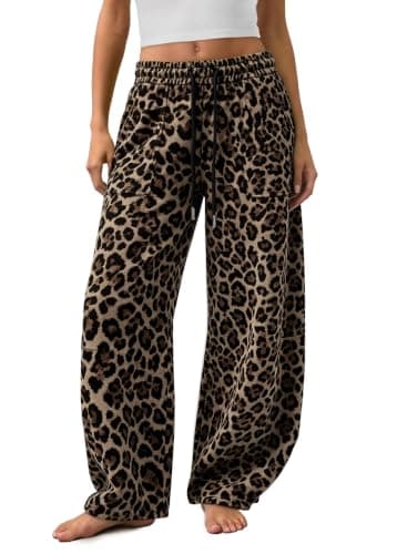 JUICICI Barrel Sweatpants Women Baggy Wide Leg Sweat Pants with Pockets | Adjustable Drawstring, Casual Lounge Pants, Trendy Fall Outfits Clothes Fashion Clothing 2026