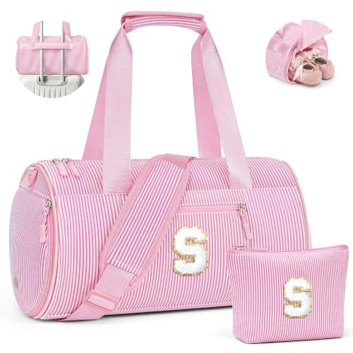 YOOLIFE 6 7 8 9 10 12 Year Old Girl Birthday Gift Girls Dance Bag, Pink S | Birthday Gifts for Daughter Sister, Girls Kids Gifts, Gymnastics Overnight Bag, Weekender Cheer Bag for Teen Girls Kids