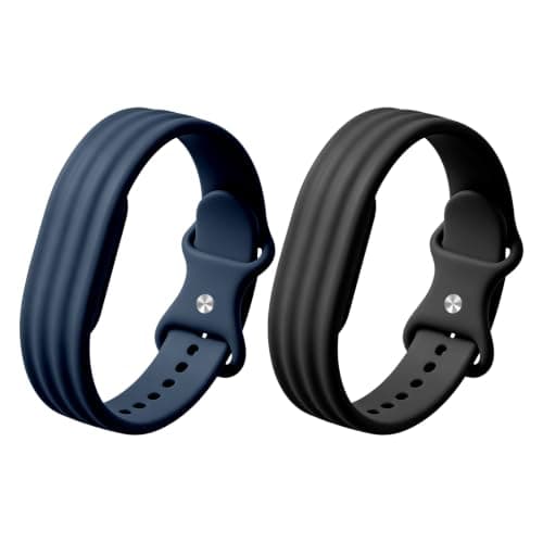 Zspoly Band Compatible with Google Fitbit Air Band Silicone, S/L, Sweatproof & Water Resistant, Soft & Skin-Friendly, Breathable Sport Adjustable Strap for Fit Bit Air Women Men for Running Workout