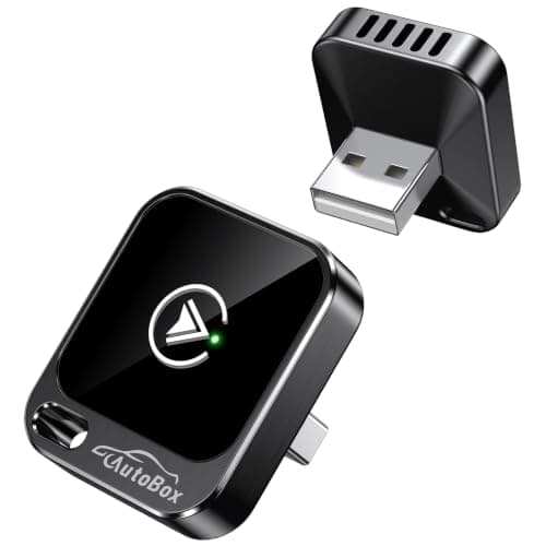 2-in-1 Wireless CarPlay & Android Auto Adapter, 2026 Upgraded Mini Zero-Lag Dongle Converts Wired to Wireless Car Play/Android Auto, Fast Stable Connection, Marine Antennas, Plug & Play (Grey)