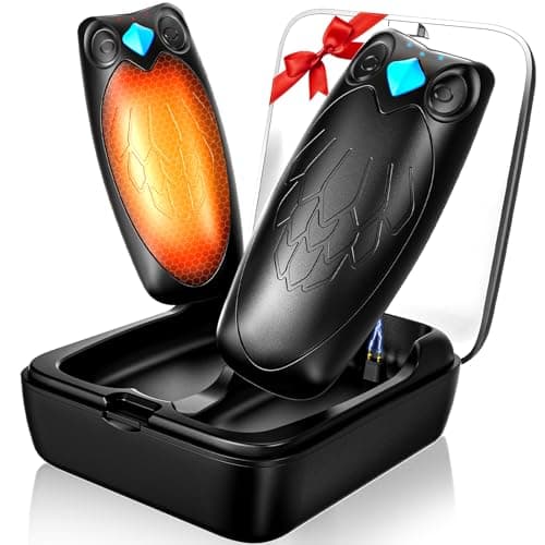 Magnetic Rechargeable Hand Warmers, 2 Pack with Charging Case