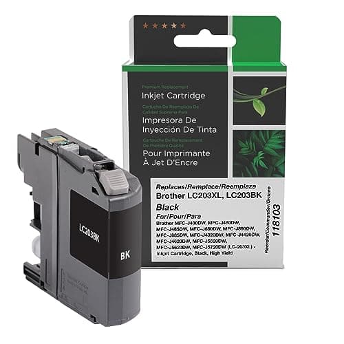 Clover Imaging Remanufactured High Yield Ink Cartridge Replacement for Brother LC203XL, Black