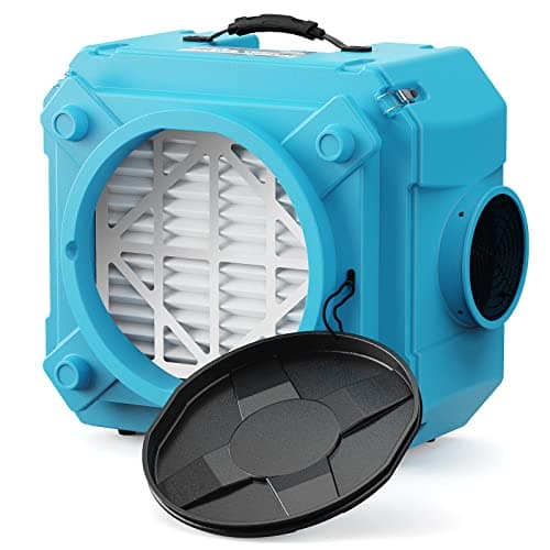 ALORAIR Air Scrubber with 3 Stage Filtration, Clean Shield Hepa 550, Blue | Stackable Negative Air Machine for Commercial, Heavy Duty Air Cleaner with MERV-10 Filter, HEPA Activated Carbon Filter