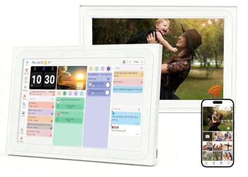 10.1" Smart Touch Screen Digital Calendar With Picture Frame Function | Family Schedule Calendar Chore List,Meal Planner & Household Task Manager|Supports Third‑Party Calendar Sync-Gifts for family