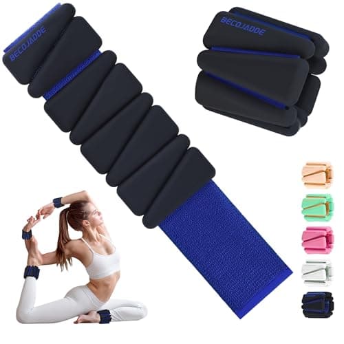 Ankle Weights for Women Adjustable Wrist Weights Set of 2 (1 lb Each)