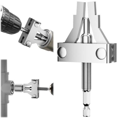 Broken Pipe Extractor Tool, 1/2" 3/4" 1" Pipe Thread Remover for Drill