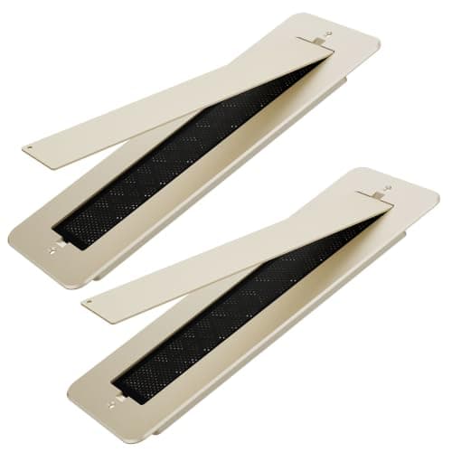 Aluminum RV Floor Register 2"x10" with Magnetic Vent Cover, RV Vent Accessories for Inside, Floor Vent Covers for Home, 2 Pack