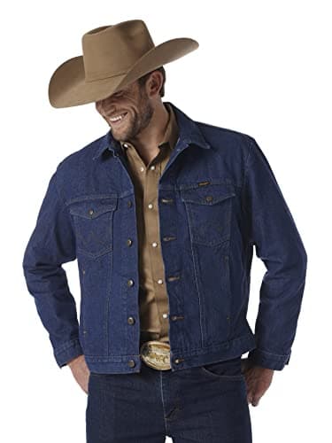 Wrangler Mens Cowboy Cut Western Unlined Denim Jacket, Denim, X-Large Tall US