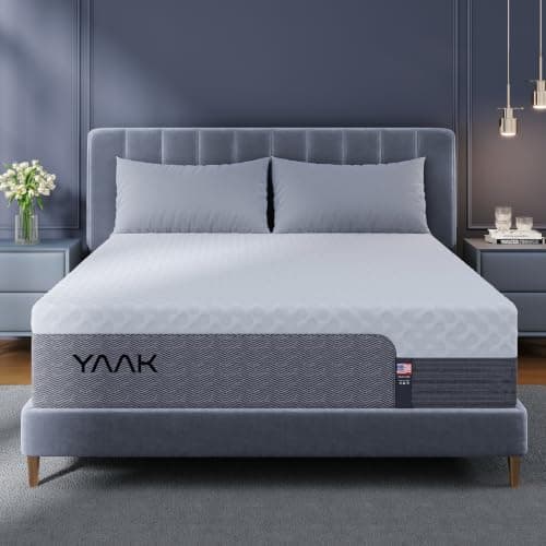 Yaak 14 Inch Queen Memory Foam Mattress, Cooling Gel