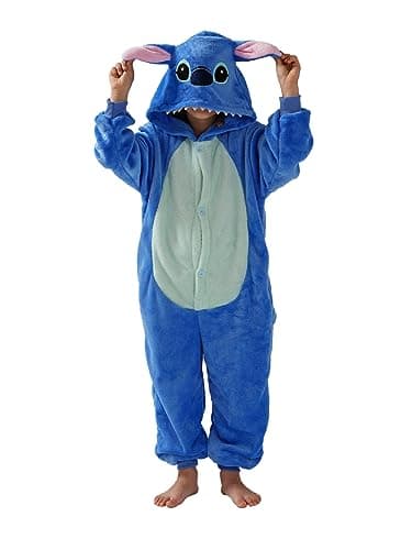 SCOPUCI Unisex Children Animal Onesie Pajamas,Kids Flannel Halloween Cosplay Costume/Homewear/Sleepwear
