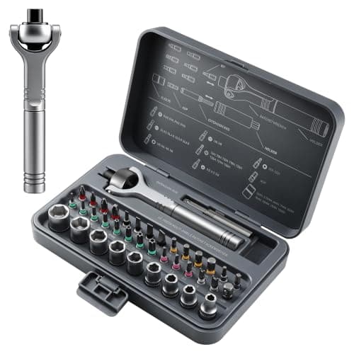 40-in-1 Magnetic Ratchet Screwdriver Set Detachable Handle