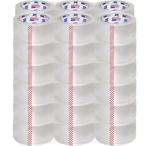 P PERFECTAPE Heavy Duty Packing Tape 36 Rolls, Clear, 2.7 mil, 1.88" x 60Y | Total 2160Y, Ultra Strong, Refill for Packaging and Shipping