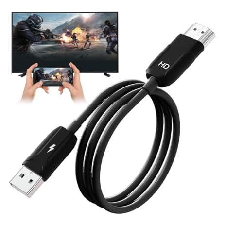 QMEOO Wireless HDMI Mirroing Adapter/Cable/dongle,Wireless Display Adapter Extender Streaming Video/Audio to TV/Projector/Monitor,Suitable for iPhone/iPad/MacBook/Smartphone/Notebook