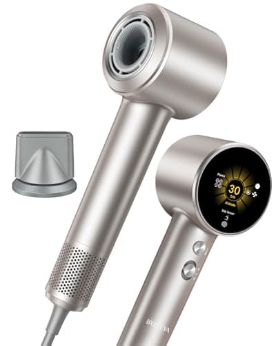 Fast Drying Ionic Hair Dryer Portable Blow Dryer for Travel, Space Titanium