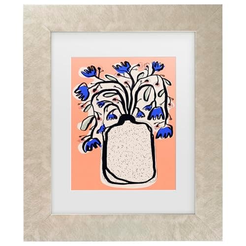 Trademark Fine Art Framed Wall Art - Treechild 'Lovely Flower Bouquet' Wall Decor with Matted Frame