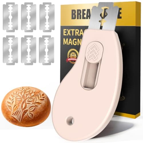 KacNacPro Bread Lame Sourdough Scoring Tool, Extractable & Magnetic Bread Scoring Tool, Bread Scoring Knife for Sourdough Bread Baking, Bread Scorer Tool with 5 Replaceable Razor Blades