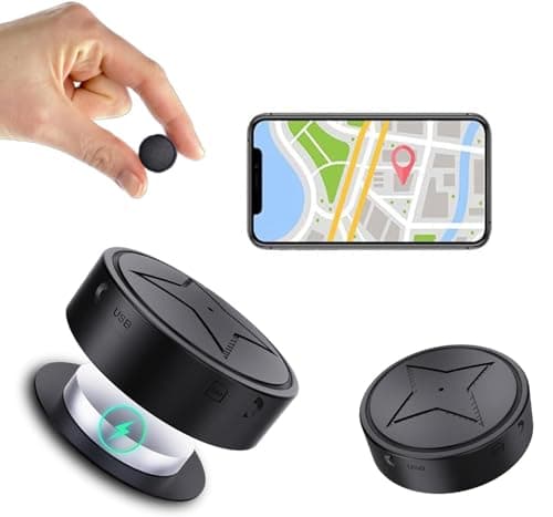 GPS Tracker for Vehicles, Real-Time Tracker Device for Vehicles | No Subscription, No Monthly Fee, Hidden Magnetic Car Tracker Device Real Time Tracking for Vehicles Cars