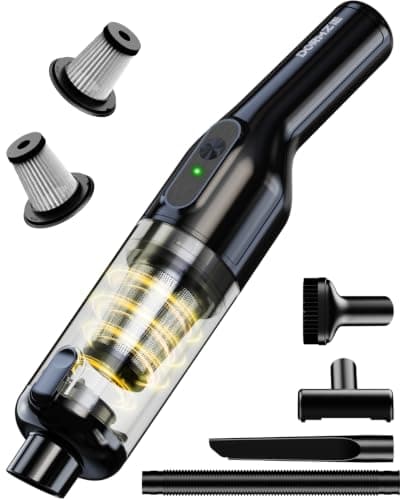 Car Vacuum Cleaner for Car Home Pet, Handheld Vacuum Cordless High Power | Cordless, Powerful Suction, Long Runtime, Lightweight 1.3lbs &Compact, Multiple Accessories