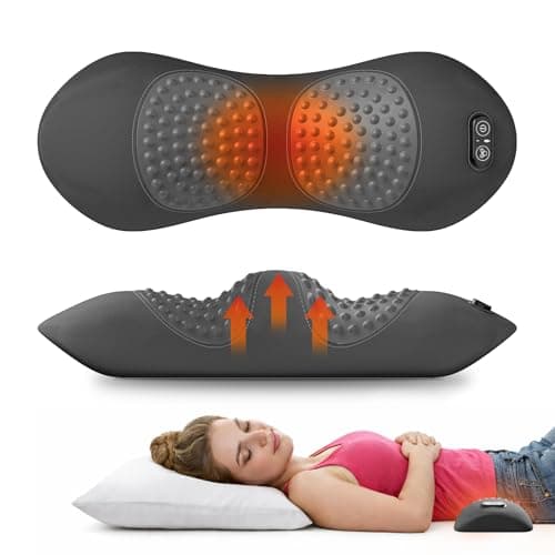 SUDAHIA 2026 Upgrade 3-in-1 Triple Fusion Back Massager, Electric Lumbar Support Pillow