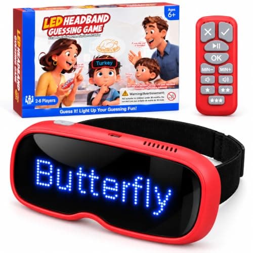 KOKODI Fun Family Catch Phrase Game for Endless Laughter | Electronic LED Headband Guessing Game with Remote Control, No Cards Needed, Interactive Party Game for Kids, Adults and Groups