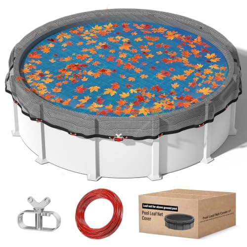 Pool Leaf Net Cover for 24 Ft,Leaf Net for Above Ground Round Pool
