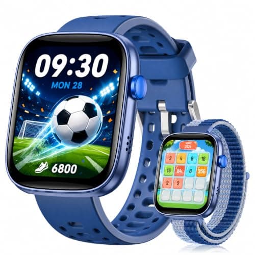 No App Fitness Tracker for Kids Gift ,Smart Watch Toys with 7 Puzzle Games | Call/SOS & Safety Alerts/1.83" HD Touch Screen,/30 Day+Battery Life/IP68 Waterproof /Gift Toys for Kids Aged Over 5 Years
