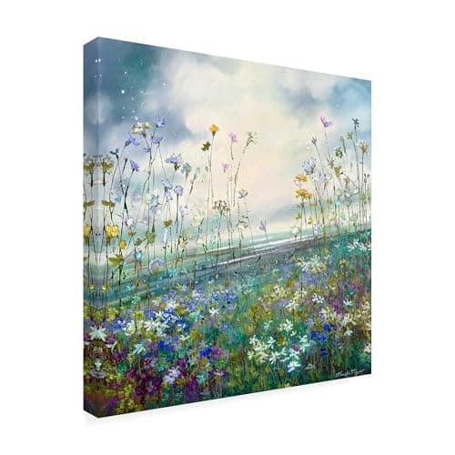 Trademark Fine Art Outdoor Canvas Art - Jennifer Taylor Art 'Lets Stay A While' Wall Art for Outdoor Spaces, Patios, or Gardens