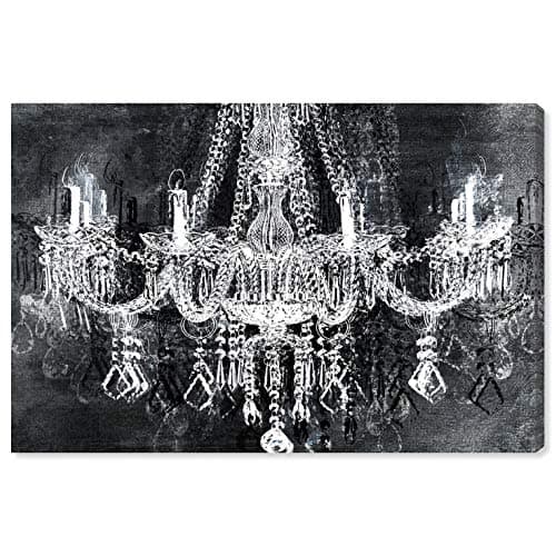 The Oliver Gal Artist Co. Fashion and Glam Wall Art Canvas Prints Crystal Attraction, 15" x 10", Black, White (BC11367_15x10_CANV_XHD)