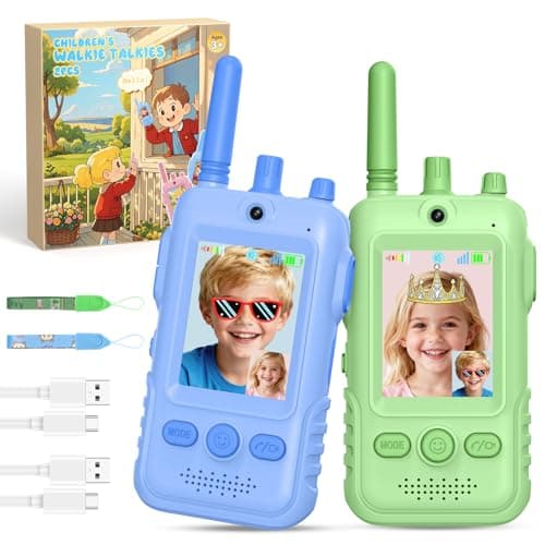 Rechargeable Video Walkie Talkies for Kids: 1.5X Longer Battery Life