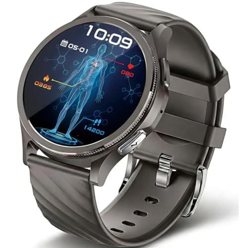 Advanced Health Smart Watch for Men with Heart Rate Monitor, Blood Oxygen | Sleep Auality & Stress tracking Smartwatch With Bluetooth Calling, AI Voice,150+Sports Modes, Fitness Watch for IOS/Android