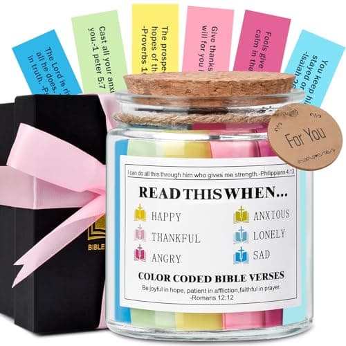 Christmas Christian Gifts for Women Stocking Stuffers for Women | Bible Verse Jar Religious Encouragement Inspirational Graduation Mothers Day Birthday Gifts for Women Sister Mom Daughter Her