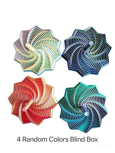 4 PCS,3D Printed Fidget Toys ,3D Printed fidgets, 3D Printed Expanded Sensory Fidget Star, for Office Desktop Decompression Toys ,Assorted Colors