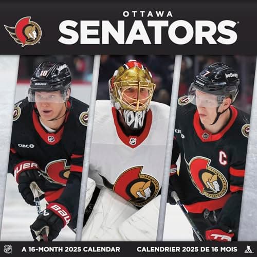 2025 NHL Ottawa Senators Wall Calendar (Bilingual French) (English and French Edition)