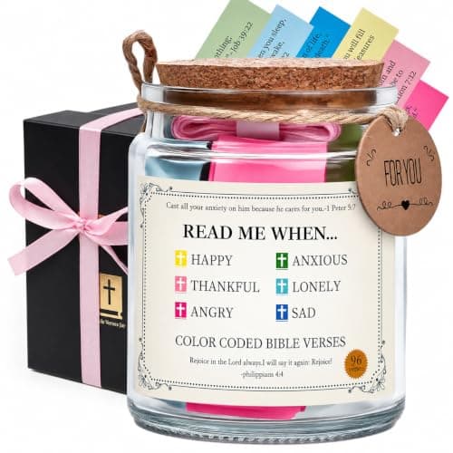 Bible Verse Jar,Stocking Stuffers,Christian Christmas Gift for Women