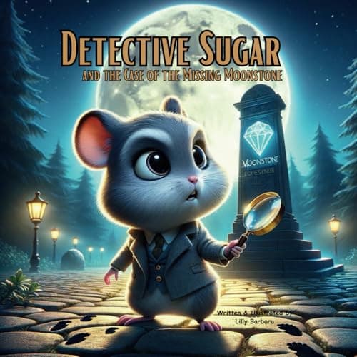 Detective Sugar and the Case of the Missing Moonstone: A Story Book About Hamster For Kids (Detective Sugar: Hamster Mysteries for Young Sleuths)