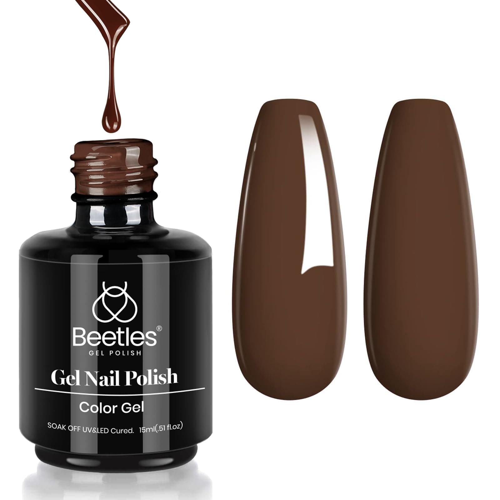 Beetles White Gel Nail Polish, 1pc 15ml White Gel Polish | All Season Soak Off UV French Nails Art Manicure Salon DIY Design at Home