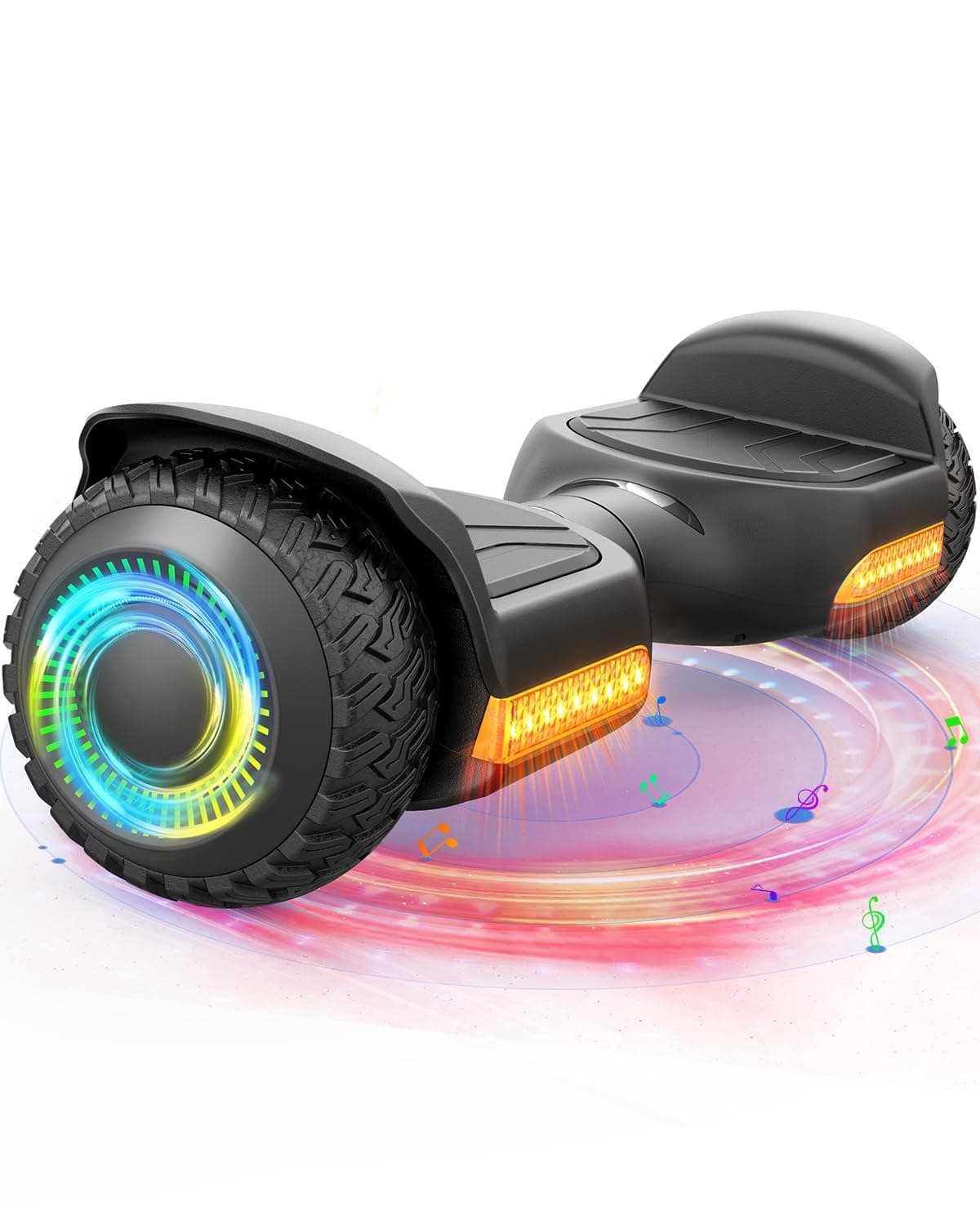 Gyroor Hoverboard G13 All-Terrain Off-Road Bluetooth LED Lights for Kids | UL 2272 Certified, 6.5" All-Terrain Tires, Dual 250W Motors hoverboard for Kids Ages 6-12 & Adults, Birthday & Holiday Gift