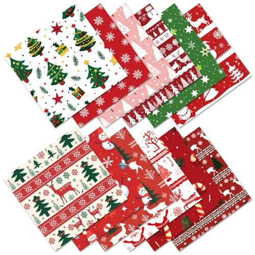 Scrapbook Paper Seasonal Patterned Decorative Craft Paper Sheets Christmas