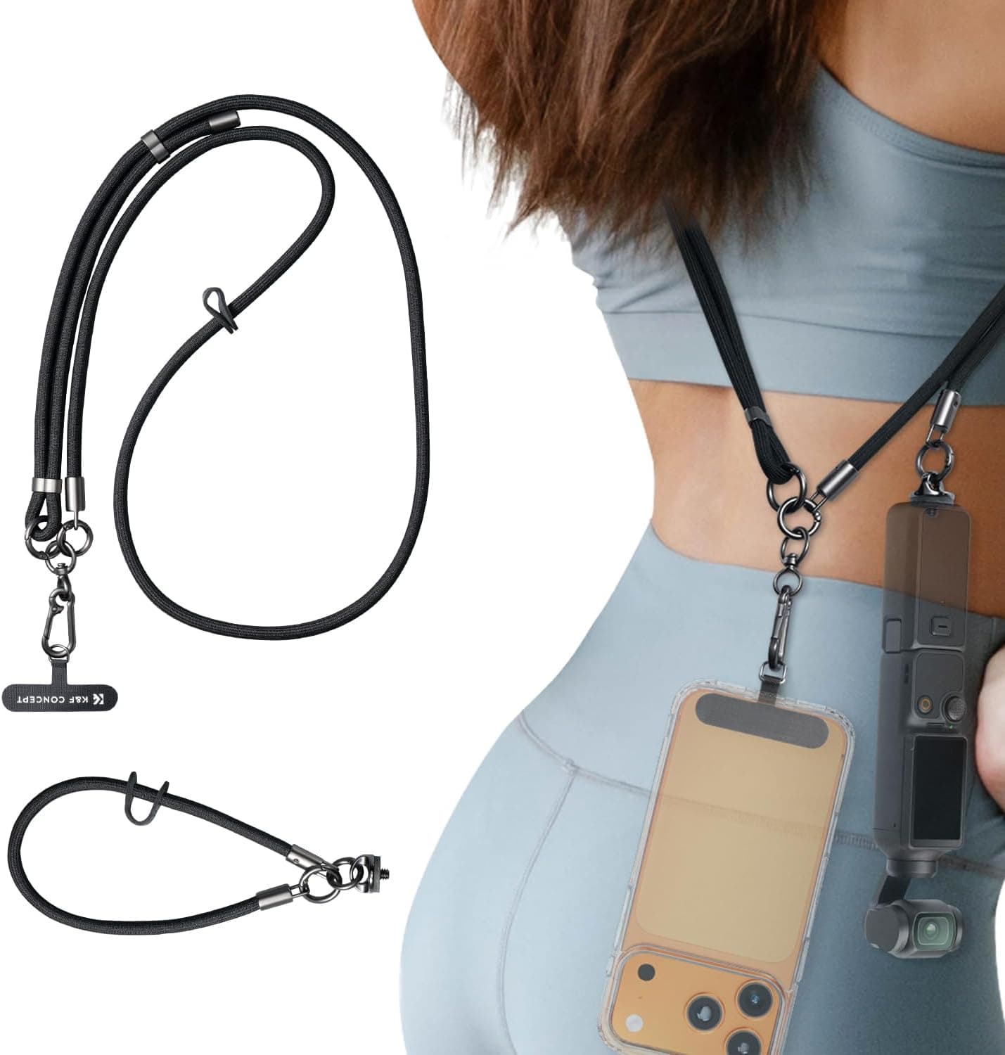 K&F CONCEPT 2-in-1 Phone Lanyard